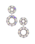 Double Circle Rhinestone Earring