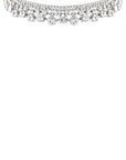 Rhinestone 4 Line Gradual Choker