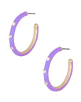 Color Metal Hoop Earring