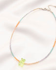 Gummy Bear Charm Beaded Necklace