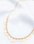 Coin Charm Metal Necklace