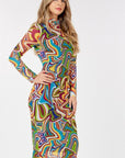 Long Sleeve Bodycon With Letter Print