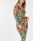 Long Sleeve Bodycon With Letter Print