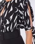 Print Top Detailed Fashion Jumpsuit