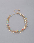 Dainty Star Charm Beaded Dangle Bracelet