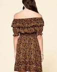 Leopard Printed Woven Dress