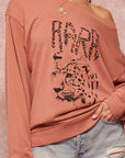 A Garment Dyed French Terry Graphic Sweatshirt