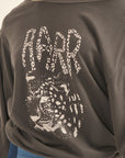 A Garment Dyed French Terry Graphic Sweatshirt