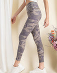 Camouflage Printed Rayon Spandex Leggings