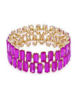 Rectangle Rhinestone Stretch Bracelet