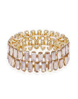 Rectangle Rhinestone Stretch Bracelet
