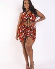 Printed Air Mesh Dress