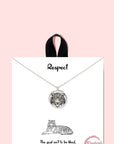 18k Gold Rhodium Dipped Respect Necklace