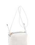 Braid Texture Zipper Crossbody Bag