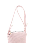 Braid Texture Zipper Crossbody Bag