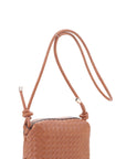 Braid Texture Zipper Crossbody Bag