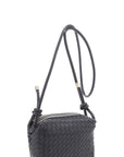 Braid Texture Zipper Crossbody Bag
