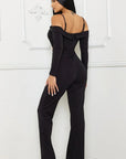 Open Shoulder Cutout Detail Jumpsuit