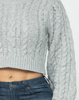 Cable Pullover Top