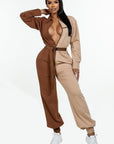 Long Sleeve Oversized Cozy Shirt Jumpsuit
