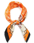 Elephant Paisley Print Satin Scarf