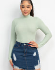 Mock Neck Long Sleeve Top