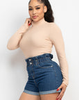 Mock Neck Long Sleeve Top