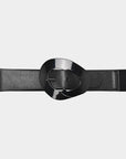 Fashion Oval Shape Buckle Elastic Belt