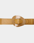 Fashion Oval Shape Buckle Elastic Belt