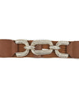 Rhinestone Buckle Elastic Belt