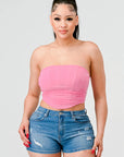 Luxe super stretch mesh layered corset bustier