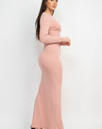 Side Slit Bodycon Maxi Dress