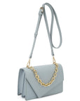 Smooth Plain Chain Link Crossbody Bag