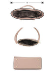 2in1 Smooth Matching Shoulder Tote Bag With Crossbody Set