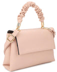 Fashion Smooth Pattern Wrinkle Handle Crossbody Bag