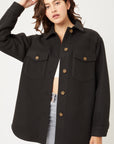 Jq Fleece Oversized Shacket