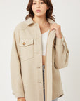Jq Fleece Oversized Shacket