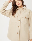 Jq Fleece Oversized Shacket