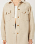 Jq Fleece Oversized Shacket