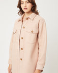 Jq Fleece Oversized Shacket