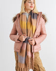 Long Sleeve Faux Fur Hood Padded Water Resistant Finish Jacket