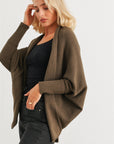 Batwing Sleeve Open Front Cardigan