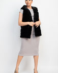 Faux Fur Collared Vest