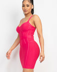 Sweetheart Wide Strap Bandage Dress