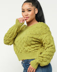 Checker Sweater Top
