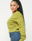Checker Sweater Top