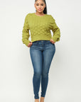Checker Sweater Top