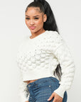 Checker Sweater Top