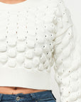 Checker Sweater Top
