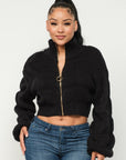 Michelin Sweater Top W/ Front Zipper